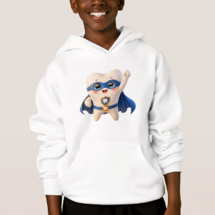 Süßer Superhelden-Zahn-Kinder-Hoodie Zahnarzt-Gesc Hoodie