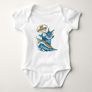 Süßer surfenender Vaporeon - Eevee-Evolution Wasse Baby Strampler