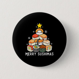 Süßer Sushi-Weihnachtsbaum schnell für Männer, die Button