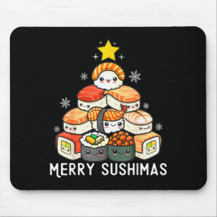 Süßer Sushi-Weihnachtsbaum schnell für Männer, die Mousepad
