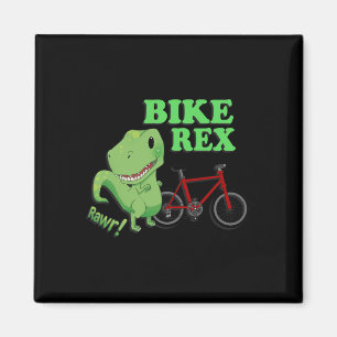 Süßer T-Rex-Mountainbike-Dinosaurier . Mtb-Radfahr Magnet