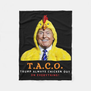 Süßer Taco Trump kneift immer Lustiges Huhn  Fleecedecke