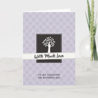 Süßer Tag der Töchter Baum Karte