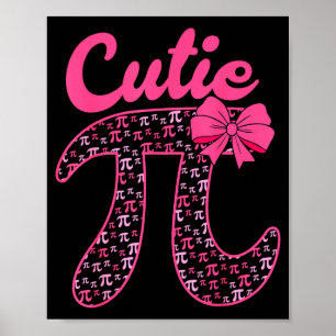 Süßer Tag süßes Symbol Mathe-Lehrer Frauen Mädchen Poster