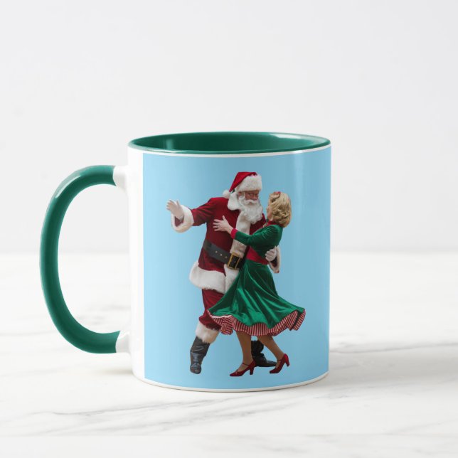 Süßer tanzender Weihnachtsmann Tasse (Links)