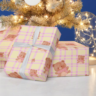 Süßer Teddy Druck Geschenkpapier