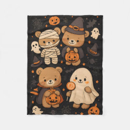 Süßer Teddy-Halloween-Decke Fleecedecke