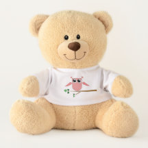Süßer Teddy in liebenswertem Eulen-Shirt