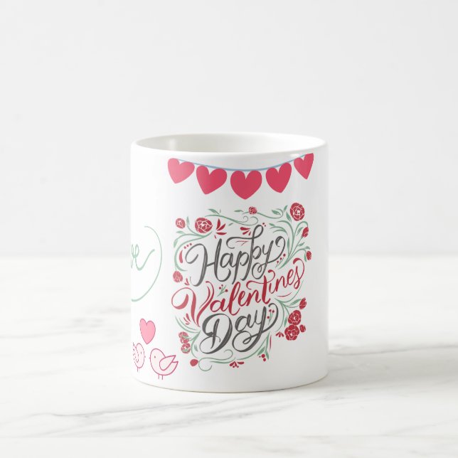 Süßer Teddy-Kaffeebecher zum Valentinstag – Perfek Kaffeetasse (Mittel)