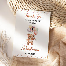 Süßer Teddybär 1. Geburtstag | Süßer Bär