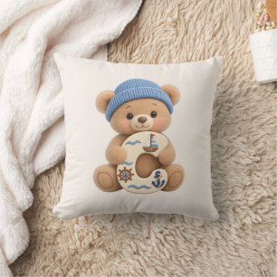Süßer Teddybär Anfangsbuchstabe C Baby-Junge-Wurfk Kissen