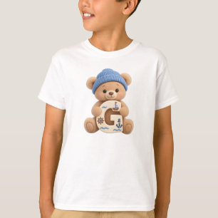 Süßer Teddybär Anfangsbuchstabe G Segler Jungen T- T-Shirt