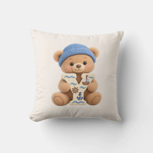 Süßer Teddybär Anfangsbuchstabe Y Baby Jungen Wurf Kissen