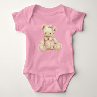 Süßer Teddybär Baby-Jersey-Body Baby Strampler