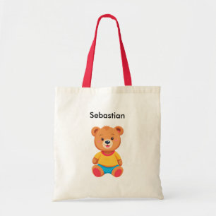 Süßer Teddybär Einfache Farben Tragetasche