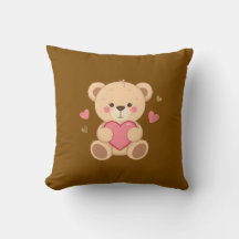 Süßer Teddybär hält Herz – Valentinstag Liebes-Ill