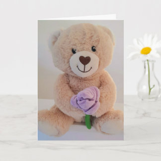 Süßer Teddybär Herzlichen Glückwunsch zur Geburt E Karte