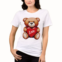 Süßer Teddybär "Liebe" Tri-Blend T-Shirt
