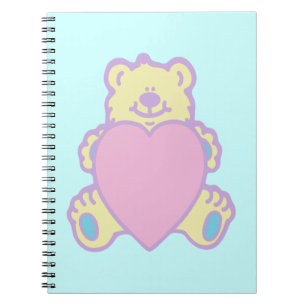 Süßer Teddybär Liebesherz Notizblock