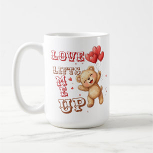 Süßer Teddybär Love Lifts Tasse