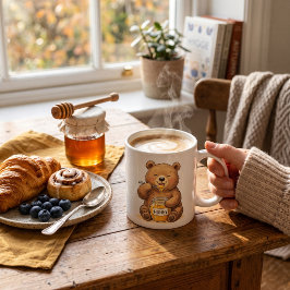 Süßer Teddybär mit Bienenhonig - Kaffeetasse aus K