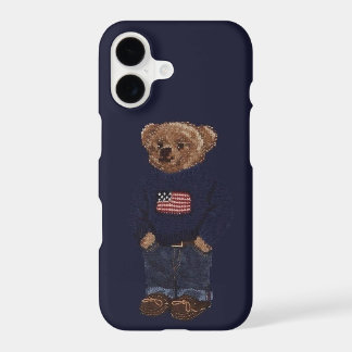 Süßer Teddybär Navy Blau iPhone 11 Hülle
