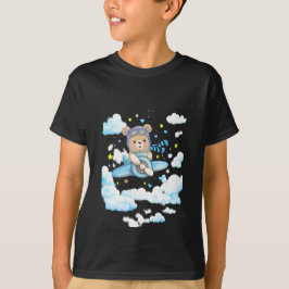 Süßer Teddybär-Pilot-Flugzeug T-Shirt