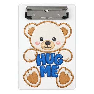 Süßer Teddybär Umarme Mich Stickerei Stil Süßer Bä Mini Klemmbrett