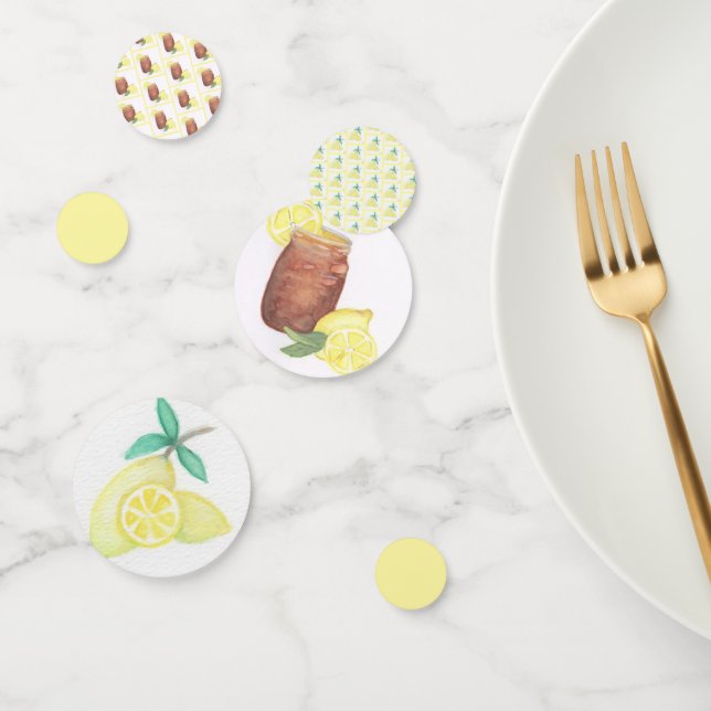 Süßer Tee mit Zitronen Konfetti (Gruppe)