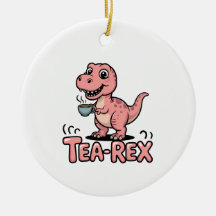 Süßer Tee-Rex rosa Dinosaurier – Schluck passiert!