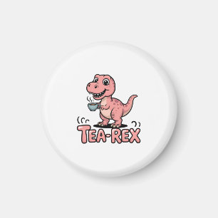 Süßer Tee-Rex rosa Dinosaurier – Schluck passiert! Magnet
