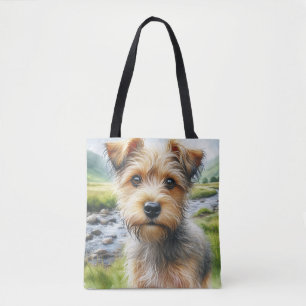 Süßer Terrier-Hund in Aquarell