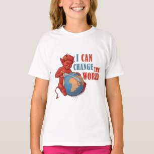 Süßer Teufel-Kind-Cartoon – Lustiges dunkles Humor T-Shirt