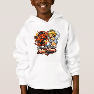 Süßer Teufel und Engel Valentinstag Liebesdesign Hoodie
