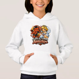 Süßer Teufel und Engel Valentinstag Liebesdesign Hoodie