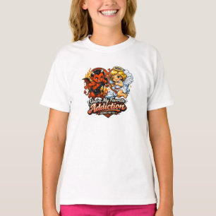 Süßer Teufel und Engel Valentinstag Liebesdesign T-Shirt