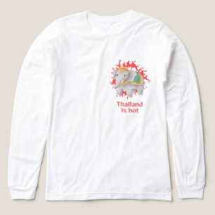 Süßer thailändischer Elefant und die Hitze Tri-Blend Shirt