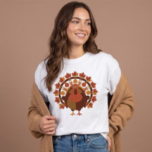 Süßer Thanksgiving Truthahn Herbst Ernte Herbst