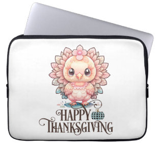 Süßer Thanksgiving Truthahn Laptopschutzhülle