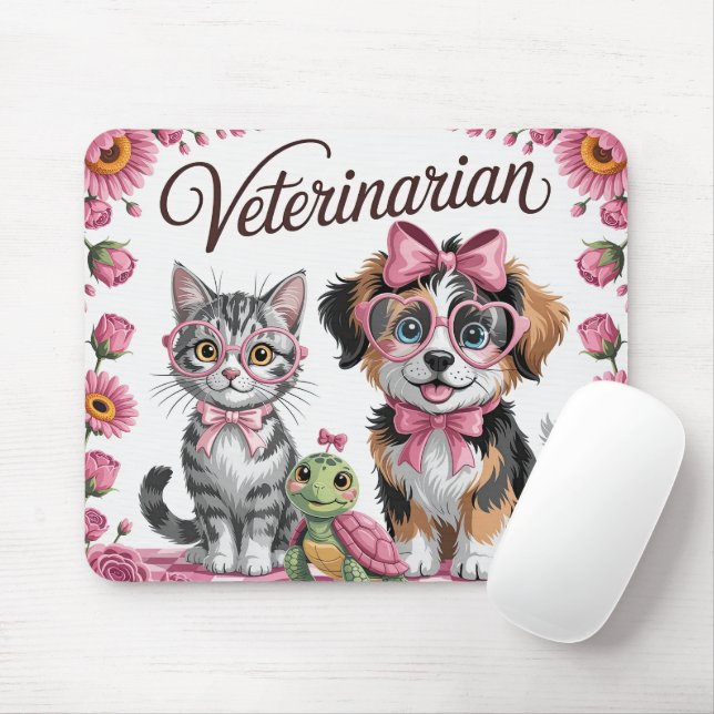 Süßer Tierarzt Mousepad (Mit Mouse)