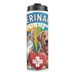 Süßer Tierarzt Thermosbecher