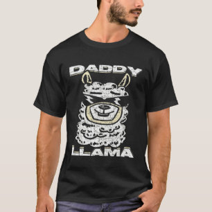 Süßer Tierliebhaber Alpaka Lama Vater T-Shirt