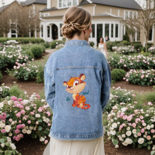Süßer Tiger, bleib cool, Cartoon Jeansjacke