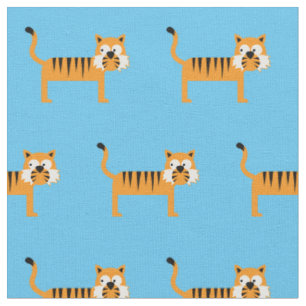 Süßer Tiger-Kind Baby-Kinderzimmer Hellblauer Kate Stoff