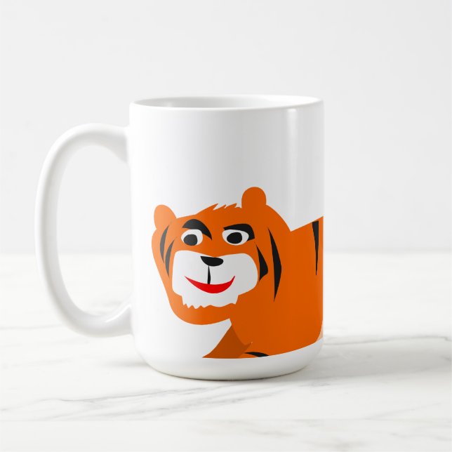 Süßer Tiger-Mug mit toller Aufschrift Kaffeetasse (Links)