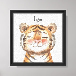 Süßer Tiger Tier Leinwanddruck