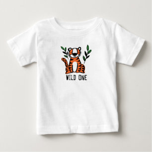 Süßer Tiger Wilder Eins Baby T-shirt