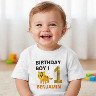 Süßer Tiger zum 1. ersten Geburtstag Baby T-shirt