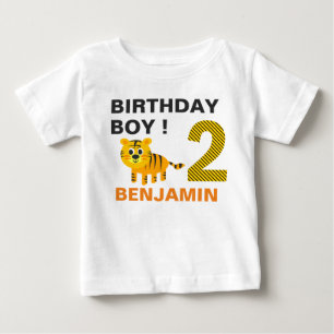 Süßer Tiger zum 2. Geburtstag Baby T-shirt