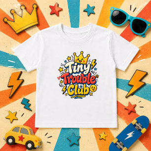 süßer Tiny Trouble Club Kronen-Baby Baby T-shirt